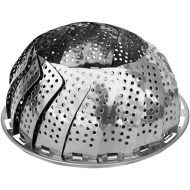 Sita de gatit cu abur pentru legume, otel inoxidabil, 27 CM, argintiu
